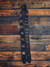 Load image into Gallery viewer, NEW FOR 2025!! Silver Hardware on Black Leather Doug Aldrich 2 Inch Guitar Strap
