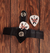 Load image into Gallery viewer, Guitar pick Holder 1 1/8" Black Leather