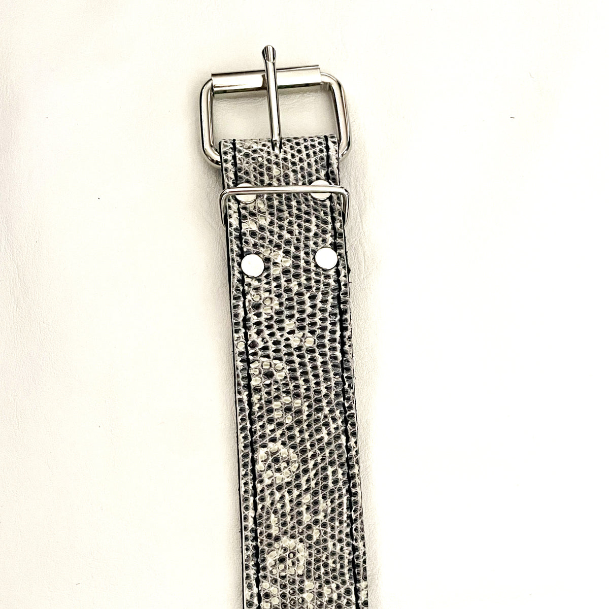 Leather Belt Genuine Ringtail Lizzard