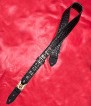 Load image into Gallery viewer, Embossed "Crocodile" 2" Guitar Strap (NO Exotic Leathers)