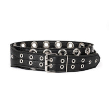 Load image into Gallery viewer, Tormentor 3" Premium Leather Black Leather Guitar Strap