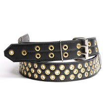 Load image into Gallery viewer, Piercer 2" gold on black Guitar Strap
