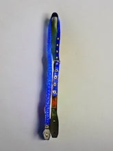 Load image into Gallery viewer, Electric Blue 1 1/8 Inch Genuine Croc Guiter Strap ONLY 1!