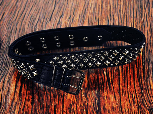 'Revenge' Leather Belt by Al Bane for Leather - front stage view
