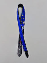 Load image into Gallery viewer, Electric Blue 2 Inch Genuine Croc Guitar Strap ONLY 1!