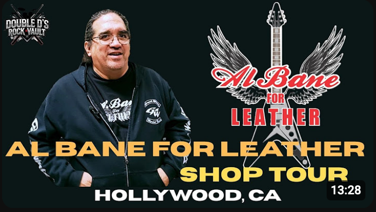 Load video: Touring Al Bane For Leather's legendary Hollywood rock 'n' roll leather shop
