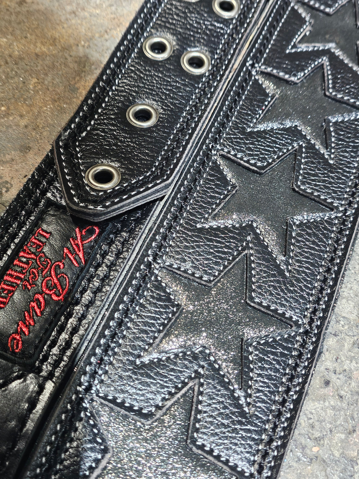  by Al Bane for Leather - hardware and stitching closeup