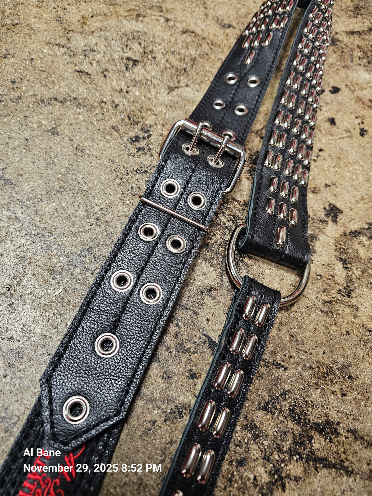 by Al Bane for Leather - hardware and stitching closeup