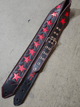 Load image into Gallery viewer, Fire Star 3" Guitar Strap