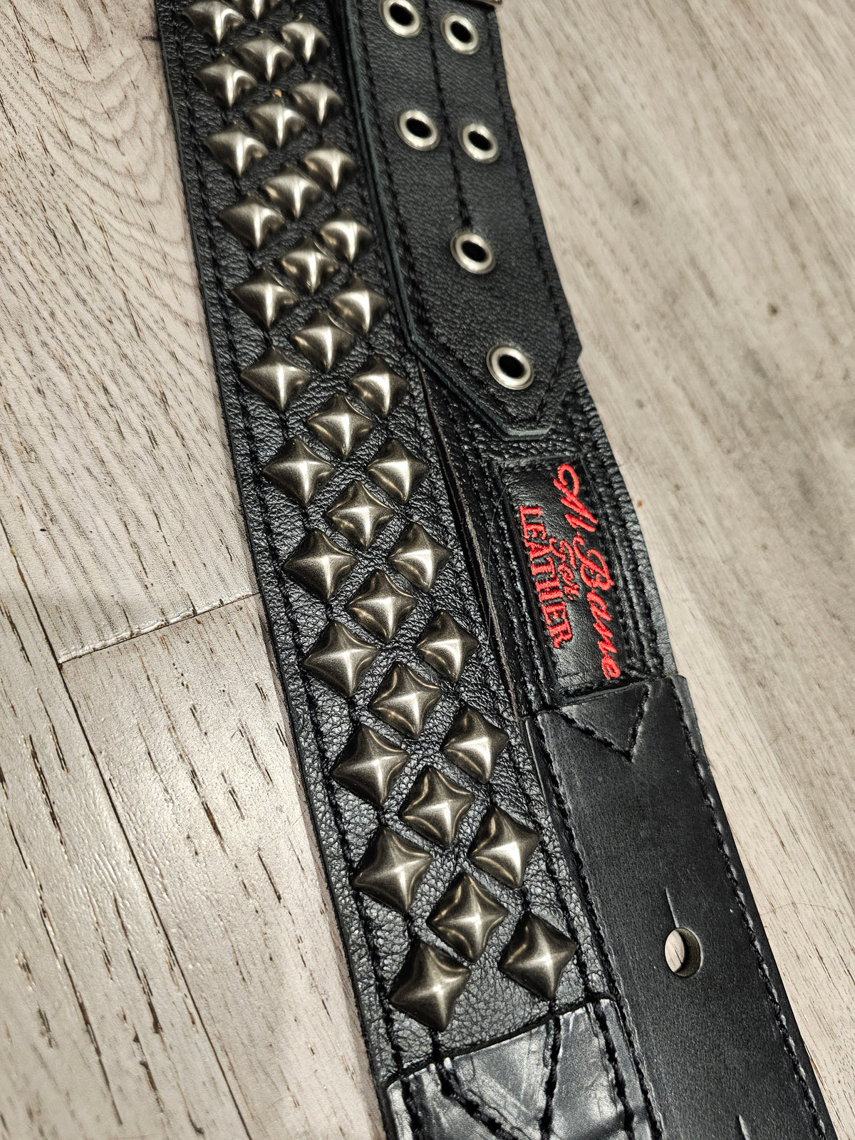  by Al Bane for Leather - hardware and stitching closeup