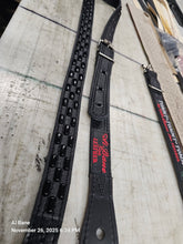 Load image into Gallery viewer, Anna Cara 1 1/8" black on black guitar strap