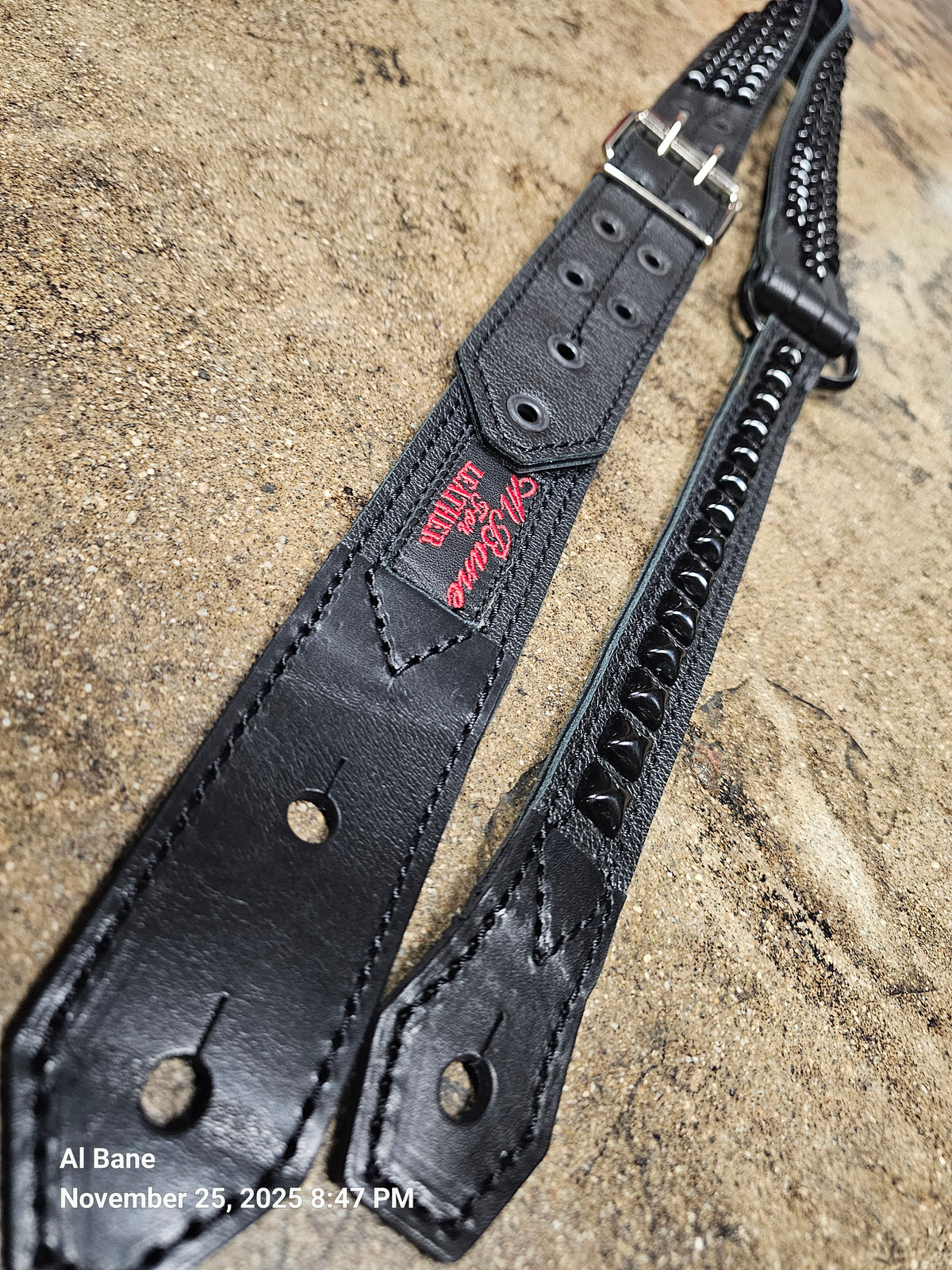  by Al Bane for Leather - hardware and stitching closeup