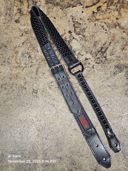 Swashbuckler New British Steel Black on Black by Al Bane for Leather - front stage view