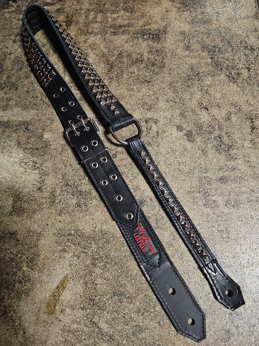 Swashbuckler New British Steel Silver on Black by Al Bane for Leather - front stage view