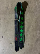 Load image into Gallery viewer, Green Star 3" Guitar Strap