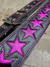 Load image into Gallery viewer, Fuchsia Star 3" Guitar Strap