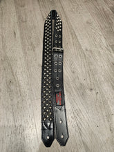 Load image into Gallery viewer, Diagonal Pyramid 2" 1/2" Stud Antique Nickel on Black