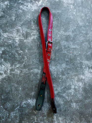 Straight Shooter Red on Red Guitar Strap - 1 & 1/8th