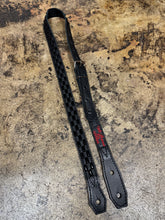 Load image into Gallery viewer, Anna Cara 1 1/8" black on black guitar strap