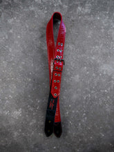 Load image into Gallery viewer, Straight Shooter Red on Red Guitar Strap - 2&quot;  Black