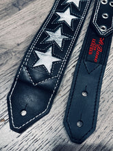 Load image into Gallery viewer, Silver Star 3" Guitar Strap