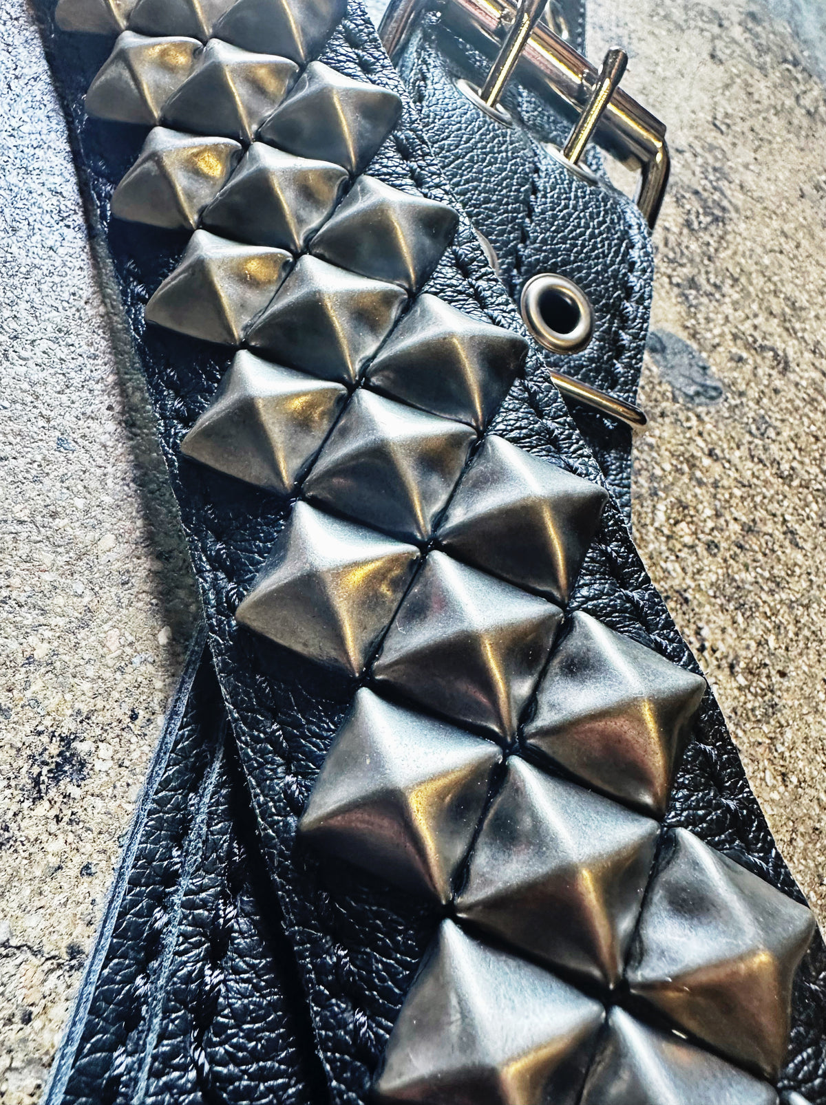  by Al Bane for Leather - hardware and stitching closeup
