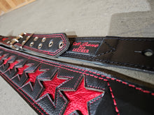 Load image into Gallery viewer, Fire Star 3" Guitar Strap