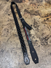 Load image into Gallery viewer, Anna Cara 1 1/8" black on black guitar strap