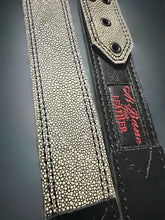 Load image into Gallery viewer, Limited Edition Genuine Leather &amp; Faux Stingray Guitar Strap 3&quot;