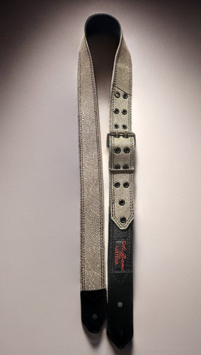 Limited Edition Genuine Leather & Faux Stingray Guitar Strap 2