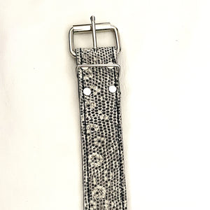 Leather Belt Genuine Ringtail Lizzard