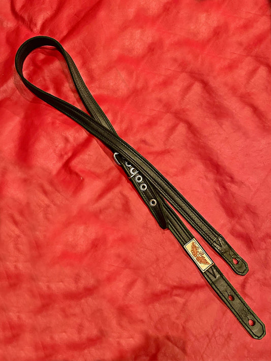 Straight Shooter Guitar Strap - 1 & 1/8th"  Black