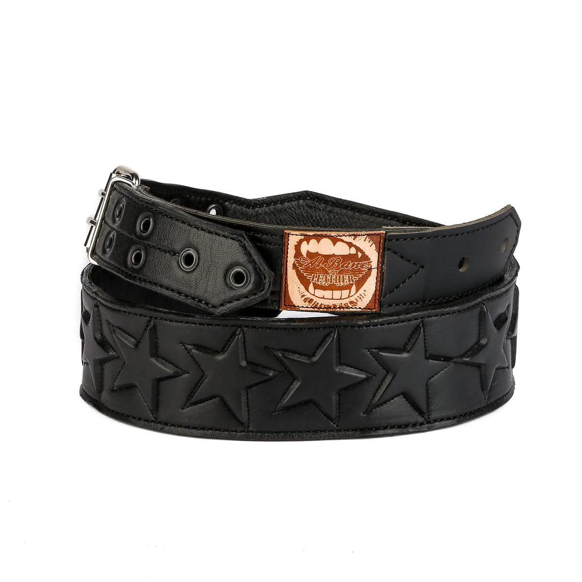 Blackstar 3" Leather Guitar Strap - Black / Black
