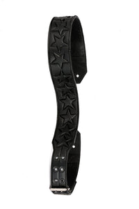 Blackstar 3" Leather Guitar Strap - Black / Black