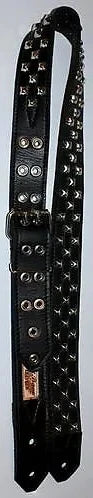Checkerboard 2" with 1/2" Pyramid  Stud Guitar Strap