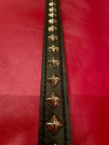 Diagonal Pyramid 1 1/8" 5/8" Stud Guitar Strap