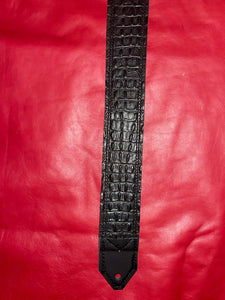 Embossed "Crocodile" 2" Guitar Strap (NO Exotic Leathers)