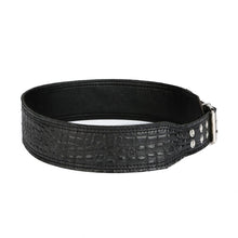 Load image into Gallery viewer, Embossed Crocodile 3&quot; Guitar Strap (NO Exotic Leathers) 2021 Black