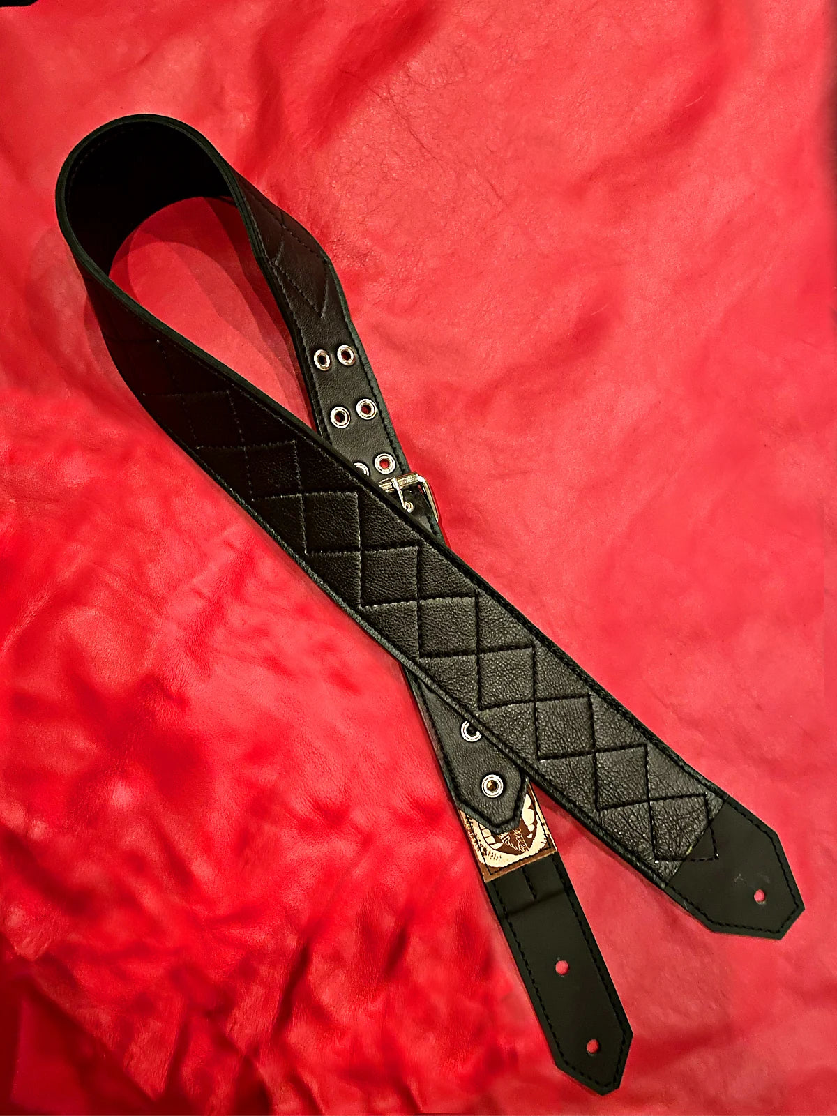 Guitar Slinger Classic 3 " Black/Black Guitar Strap