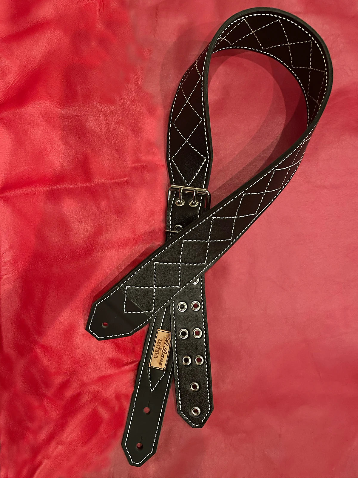 Guitar Slinger Classic 3" White/Black Guitar Strap