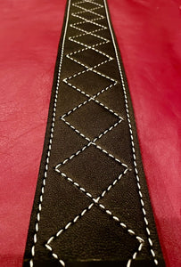 Guitar Slinger Classic 3" White/Black Guitar Strap