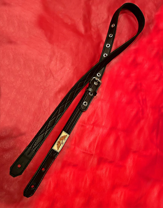 Guitar Slinger Classic Guitar Strap 1 1/8" Black/Black