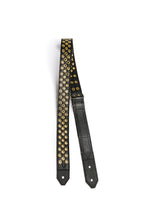 Load image into Gallery viewer, Piercer 2&quot; gold on black Guitar Strap